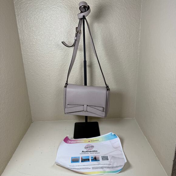 Kate Spade Handbags - EUC Kate Spade crossbody bag soft mauve pebbled leather with COA